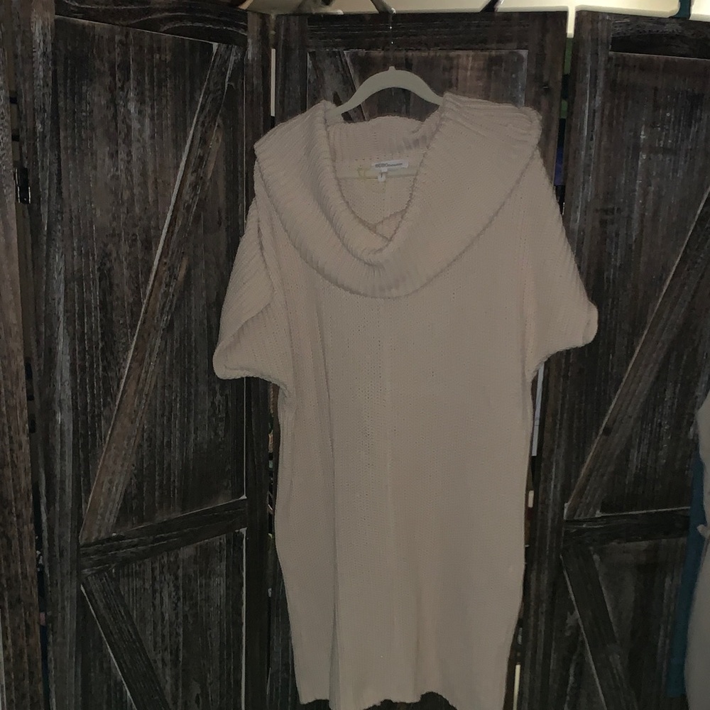 BCBGeneration Cream Midi Sweater Dress